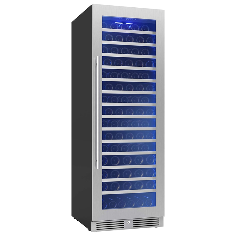 Zephyr Presrv Series 24 in. Wine Cooler with Wood Racks, Single Temperature Zone & 142 Bottle Capacity - Stainless Steel, , hires