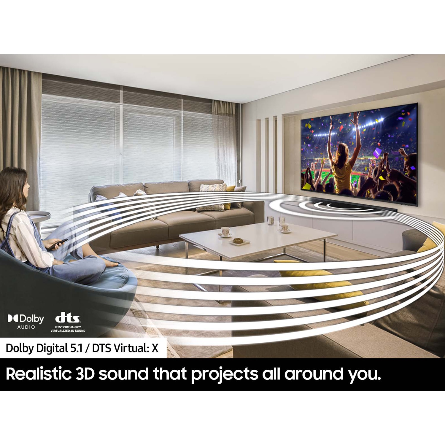 Samsung B-Series 5.1 Channel Sound Bar with Bluetooth & Wireless Subwoofer - Black, , hires