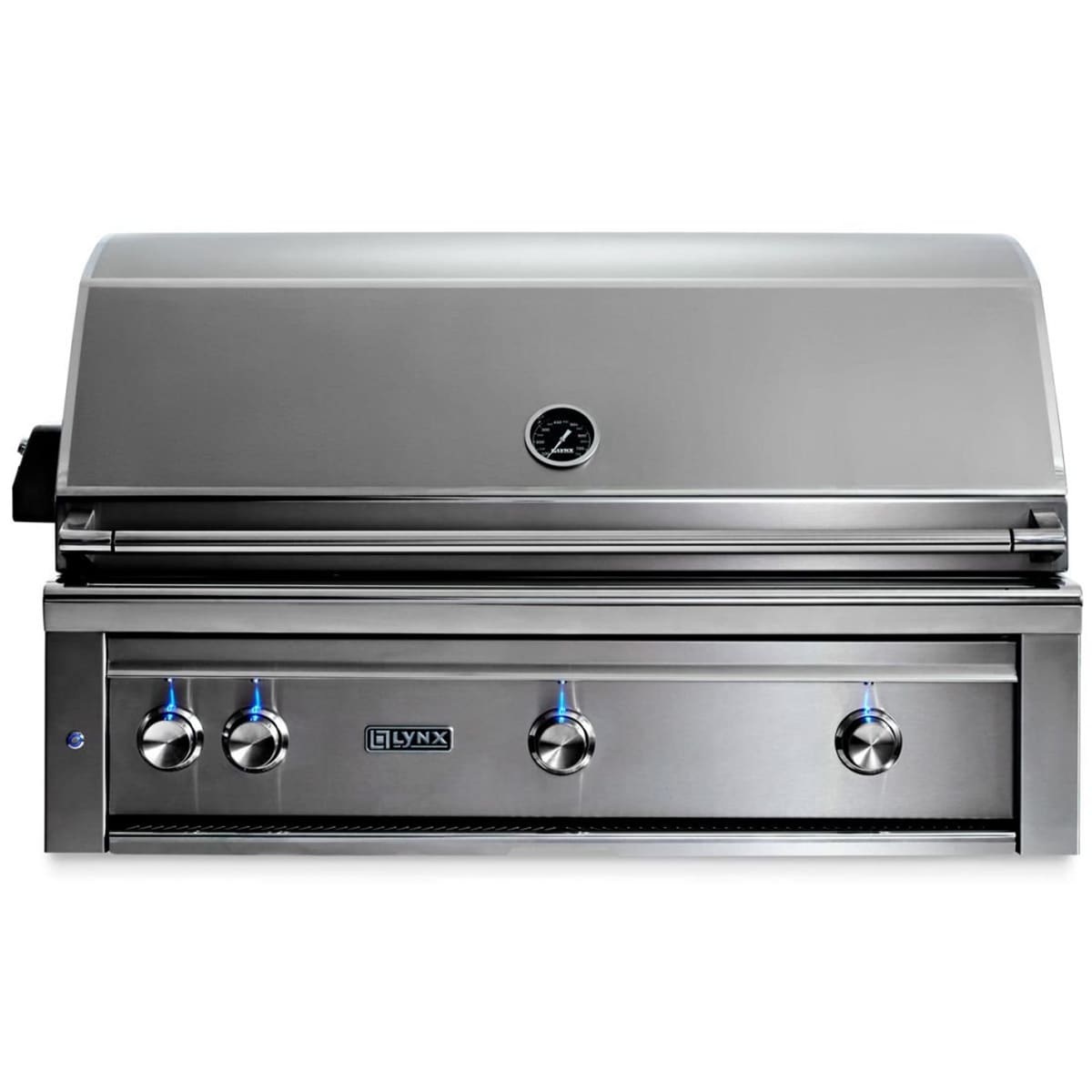 Lynx Professional 42 in. 4-Burner Built-In Natural Gas Grill with Rotisserie & Smoker Box - Stainless Steel, , hires