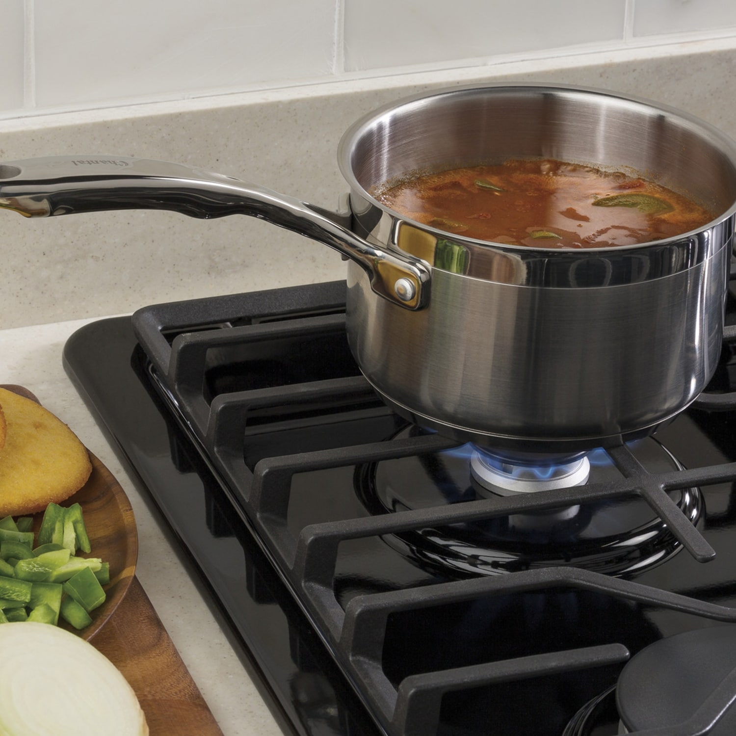 GE 30 in. 4-Burner Natural Gas Cooktop with Simmer Burner & Power Burner - Black, Black, hires