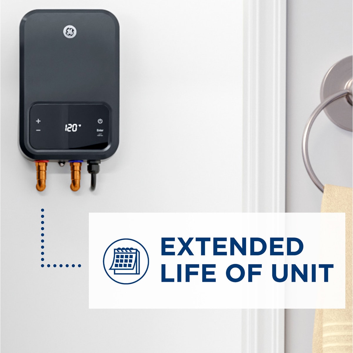 GE Electric Tankless Small to Medium Point of Use Water Heater with 5-Year Parts Warranty, , hires