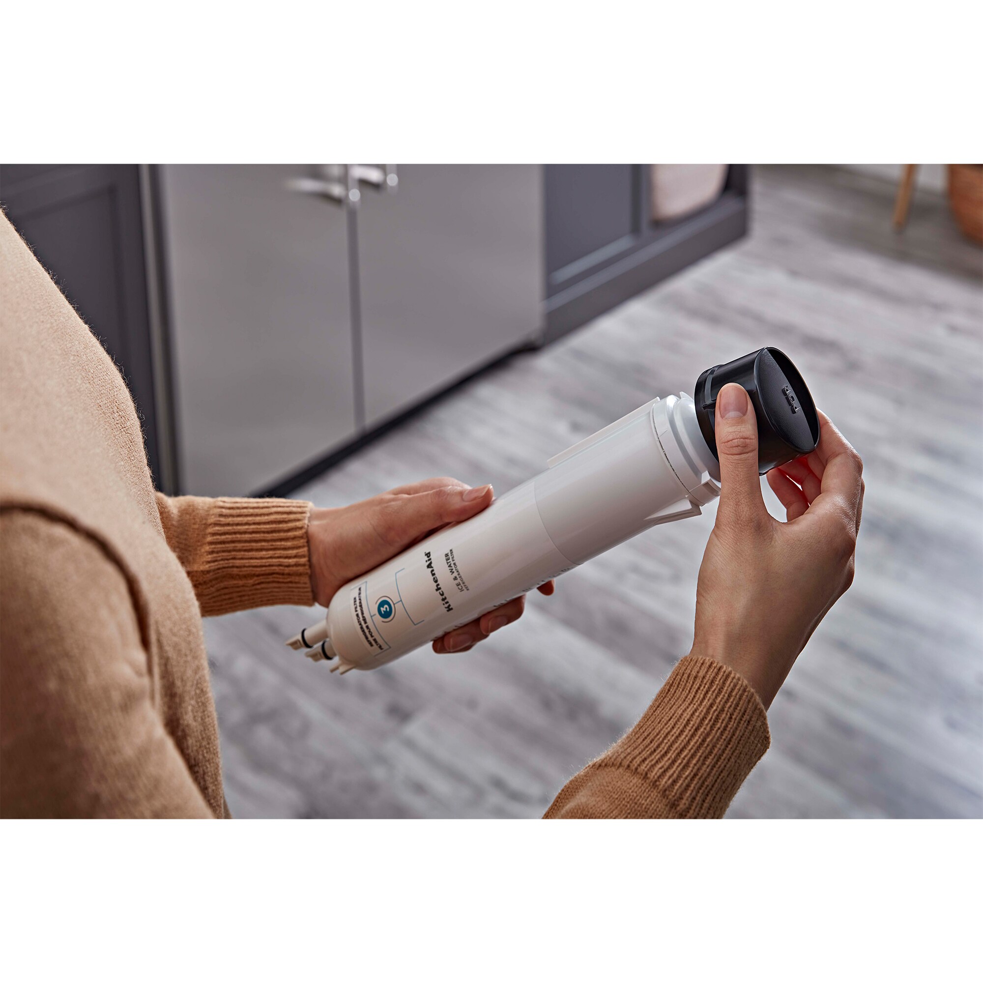 KitchenAid 48 in. 30 cu. ft. Built-In Counter Depth Side by Side Refrigerator with Ice Maker - Custom Panel Ready, Custom Panel Required, hires