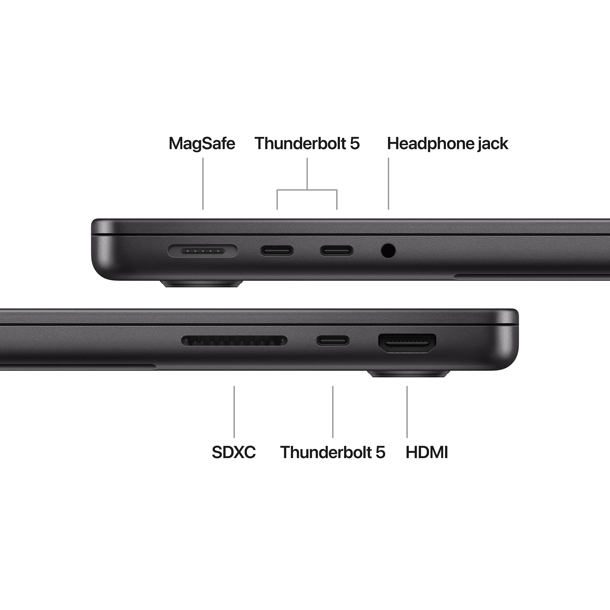 Apple MacBook Pro (2024) 14 in. Notebook with Apple Intelligence, Apple M4 Pro 12-Core CPU, 16-Core GPU, 24 GB RAM, 512 GB SSD, up to 22 Hrs. of Battery Life & Mac OS - Space Black, Space Black, hires