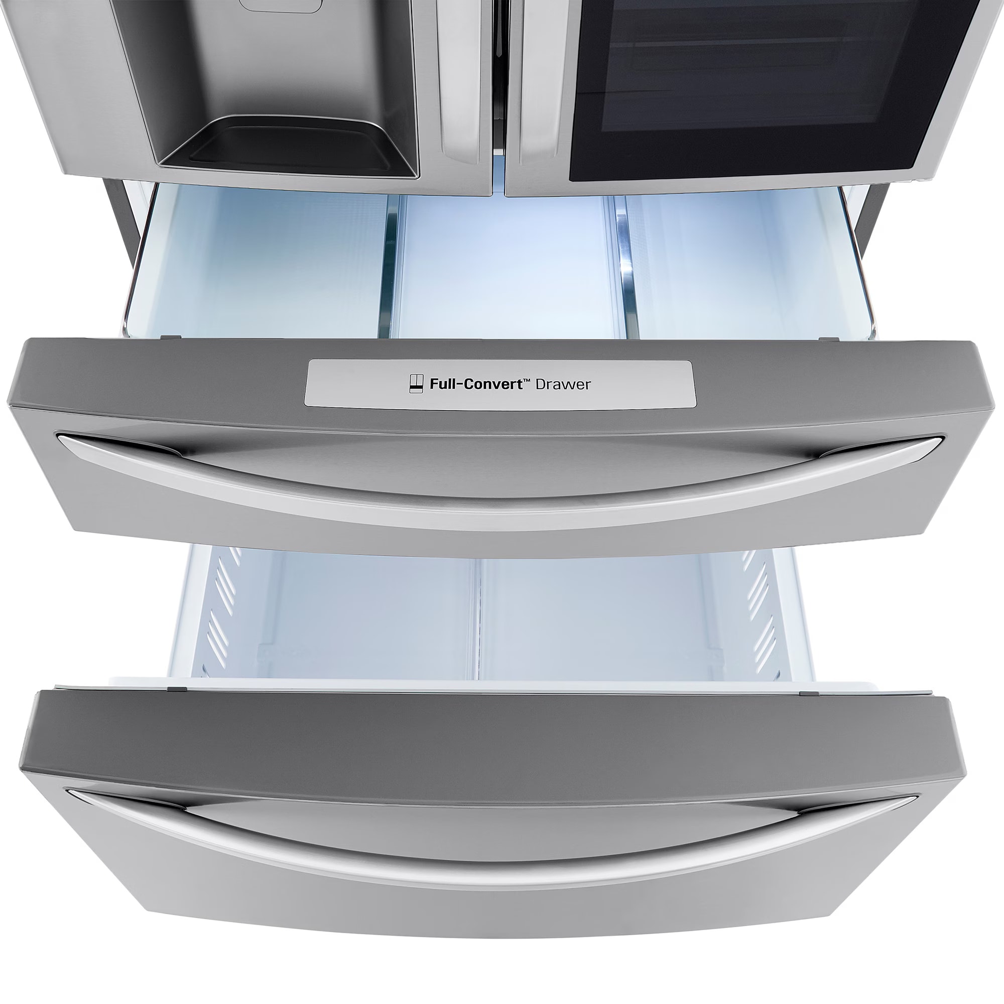 LG InstaView 36 in. 29.5 cu. ft. Smart 4-Door French Door Refrigerator with Ice & Water Dispenser - PrintProof Stainless Steel, PrintProof Stainless Steel, hires