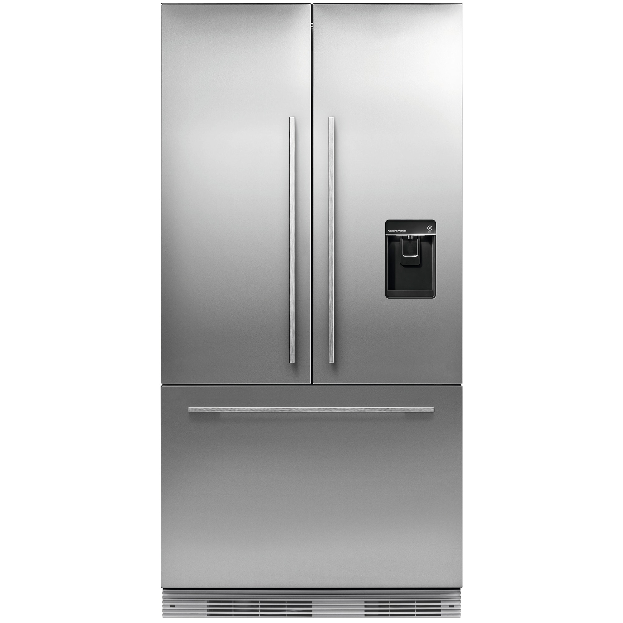 Fisher & Paykel Series 7 Integrated 36 in. 17.0 cu. ft. Built-In Counter Depth 72 Heigh French Door Refrigerator with Water Dispenser - Required Stainless Door Panels and Handles Sold Separately Does Not Accept Custom Cabinetry Panel, , hires
