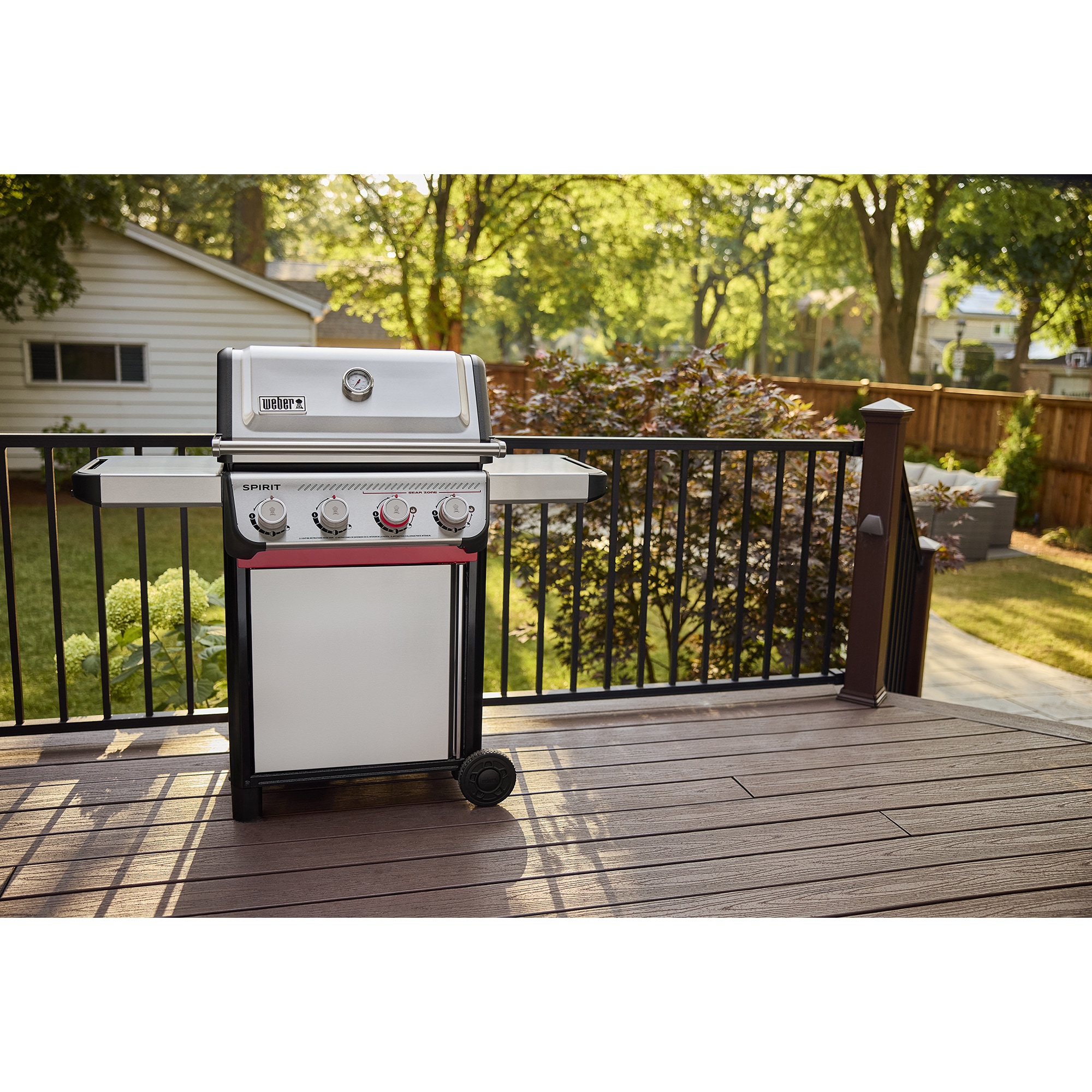 Weber Spirit S-425 4-Burners Liquid Propane Gas Grill with Snap Jet Ignition System & Sear Burner - Stainless Steel, , hires