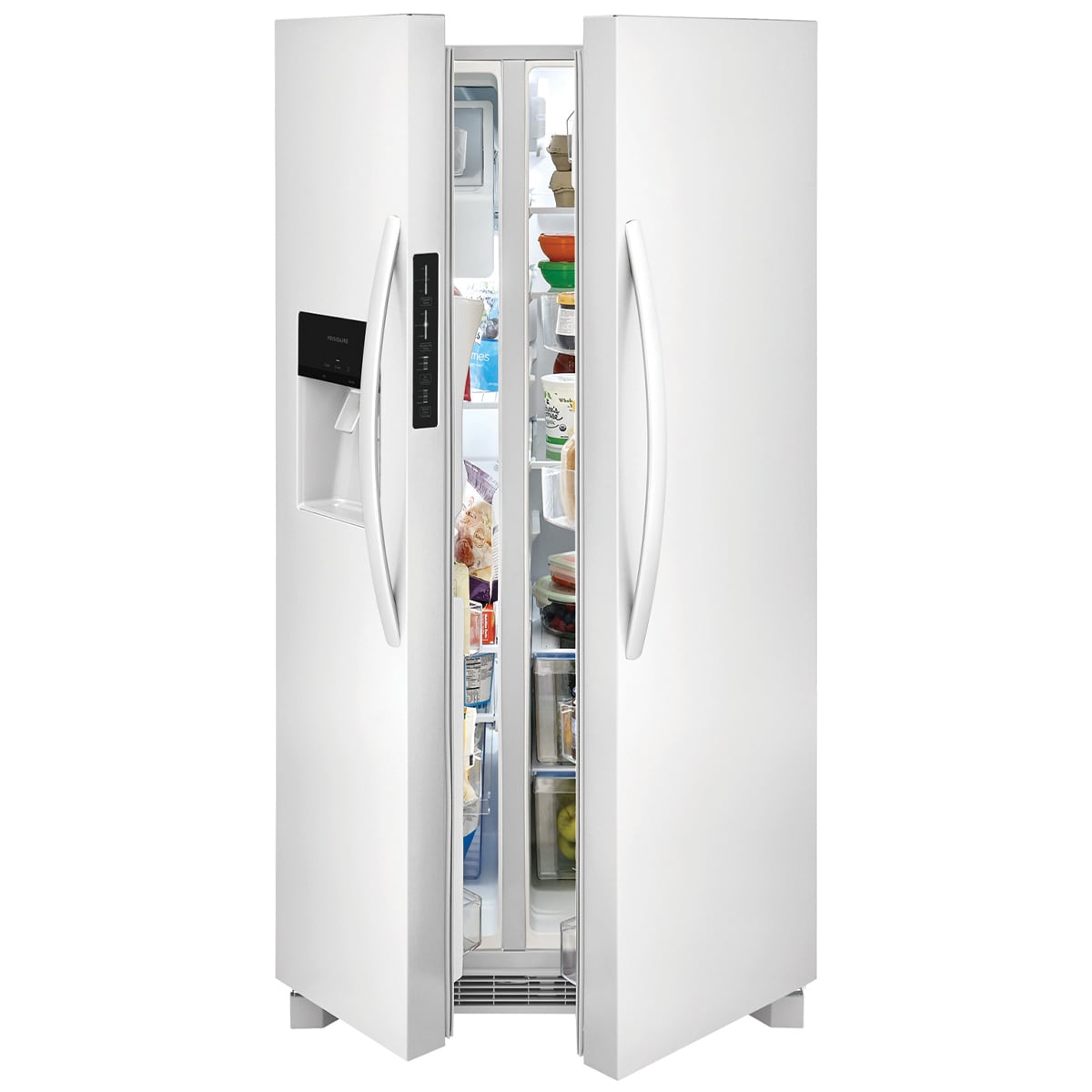 Frigidaire 36 in. 25.6 cu. ft. Side by Side Refrigerator with Ice & Water Dispenser - White, White, hires