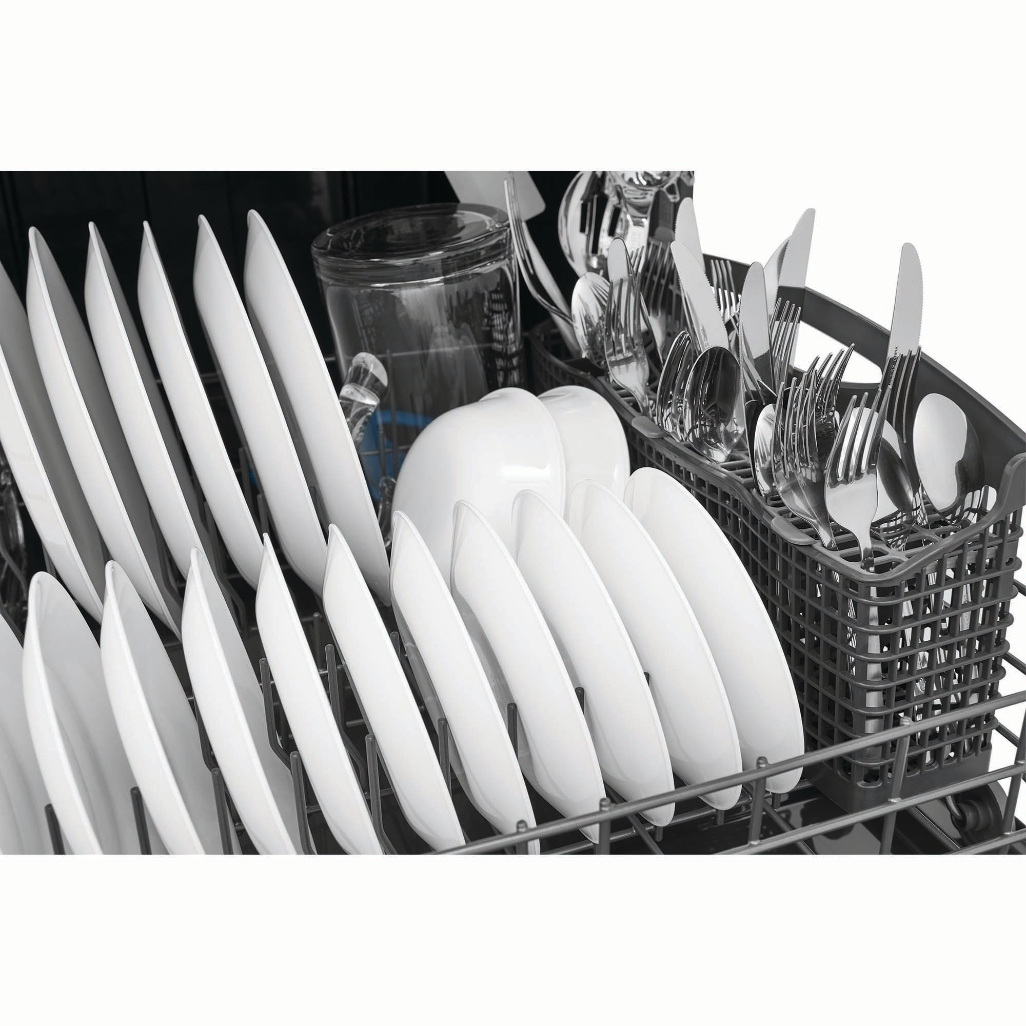 Frigidaire Gallery 24 in. Top Control Dishwasher with 52 dBa Sound Level & Pocket - Stainless Steel, Stainless Steel, hires