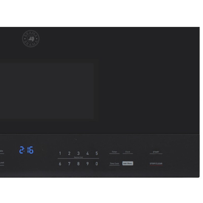 Brama 31 in. 1.6 cu. ft. 1000W Over-the-Range Microwave with 300 CFM & Sensor Cooking - Black, , hires
