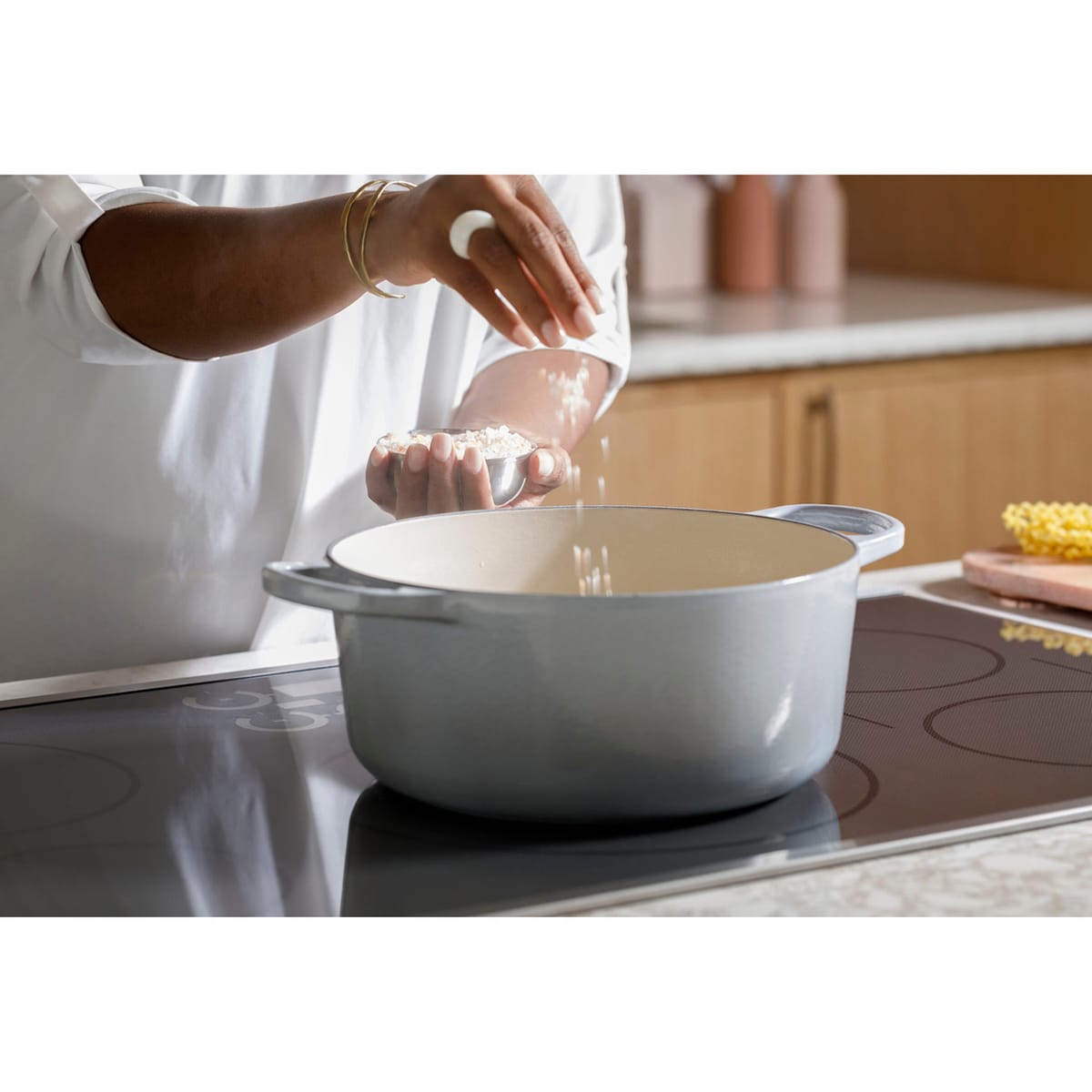 Cafe 36 in. 5-Burner Smart Induction Cooktop with Simmer Burner & Power Burner - Stainless Steel, , hires