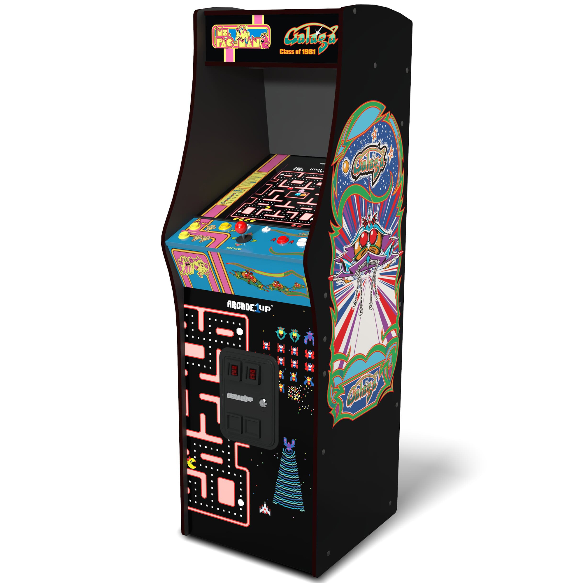 Arcade1Up Ms. PAC-MAN & GALAGA Class of 81 Deluxe Arcade Game | P.C ...