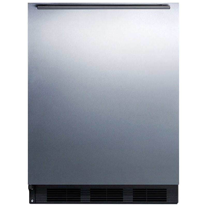 Summit 24 in. 5.1 cu. ft. Left-Hinged Undercounter Refrigerator with Horizontal Handle - Stainless Steel, , hires