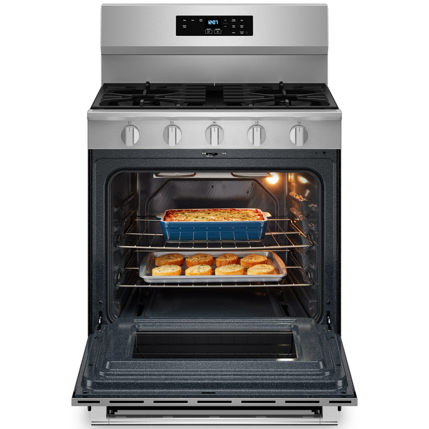 Maytag 30 in. 5 cu. ft. Gas Range with 5 Sealed Burners - Stainless Steel, Stainless Steel, hires
