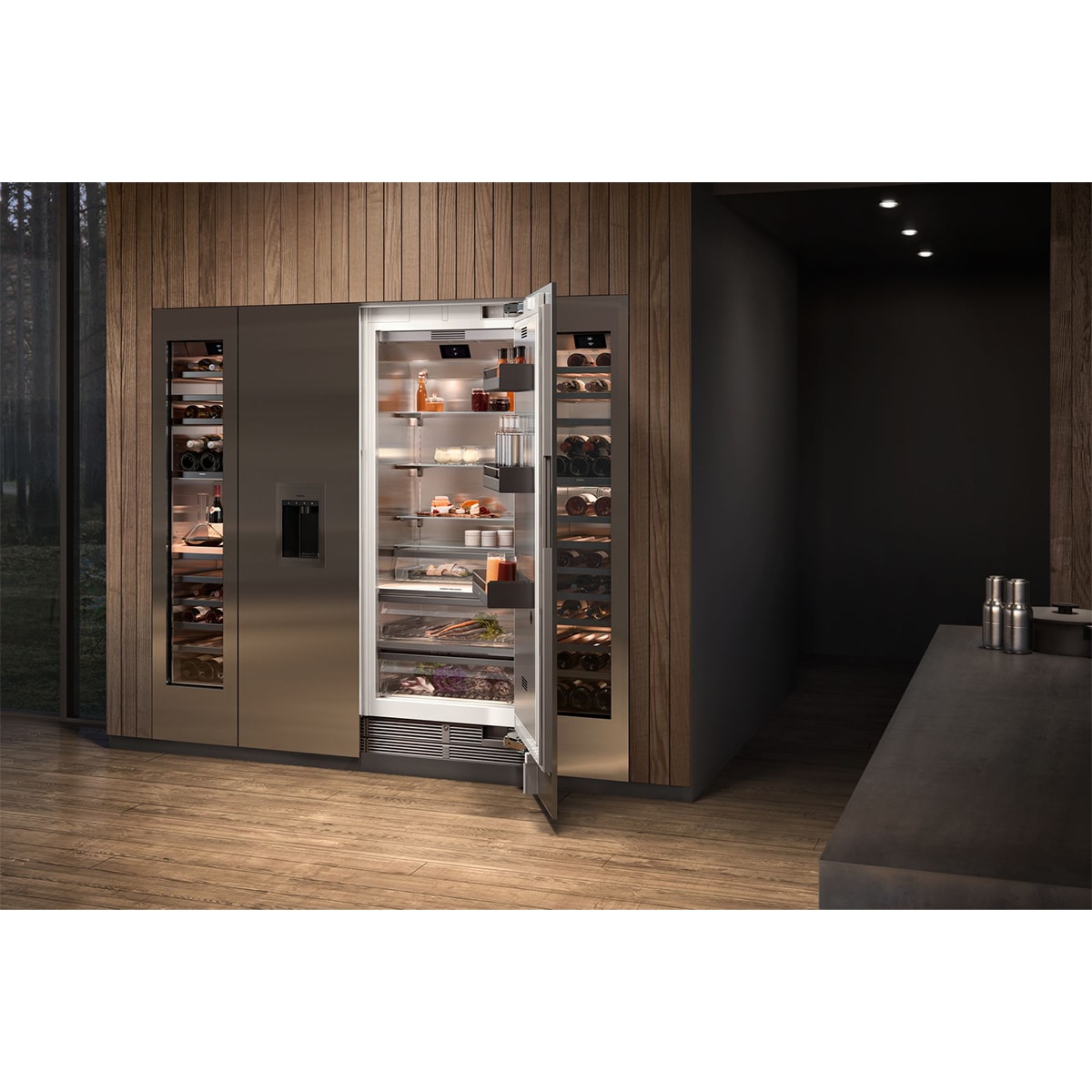 Gaggenau Vario 400 Series 24 in. 11.2 cu. ft. Built-in Smart Double-Drawers Upright Freezer with Ice-Maker & Adjustable Shelves - Custom Panel Ready, , hires