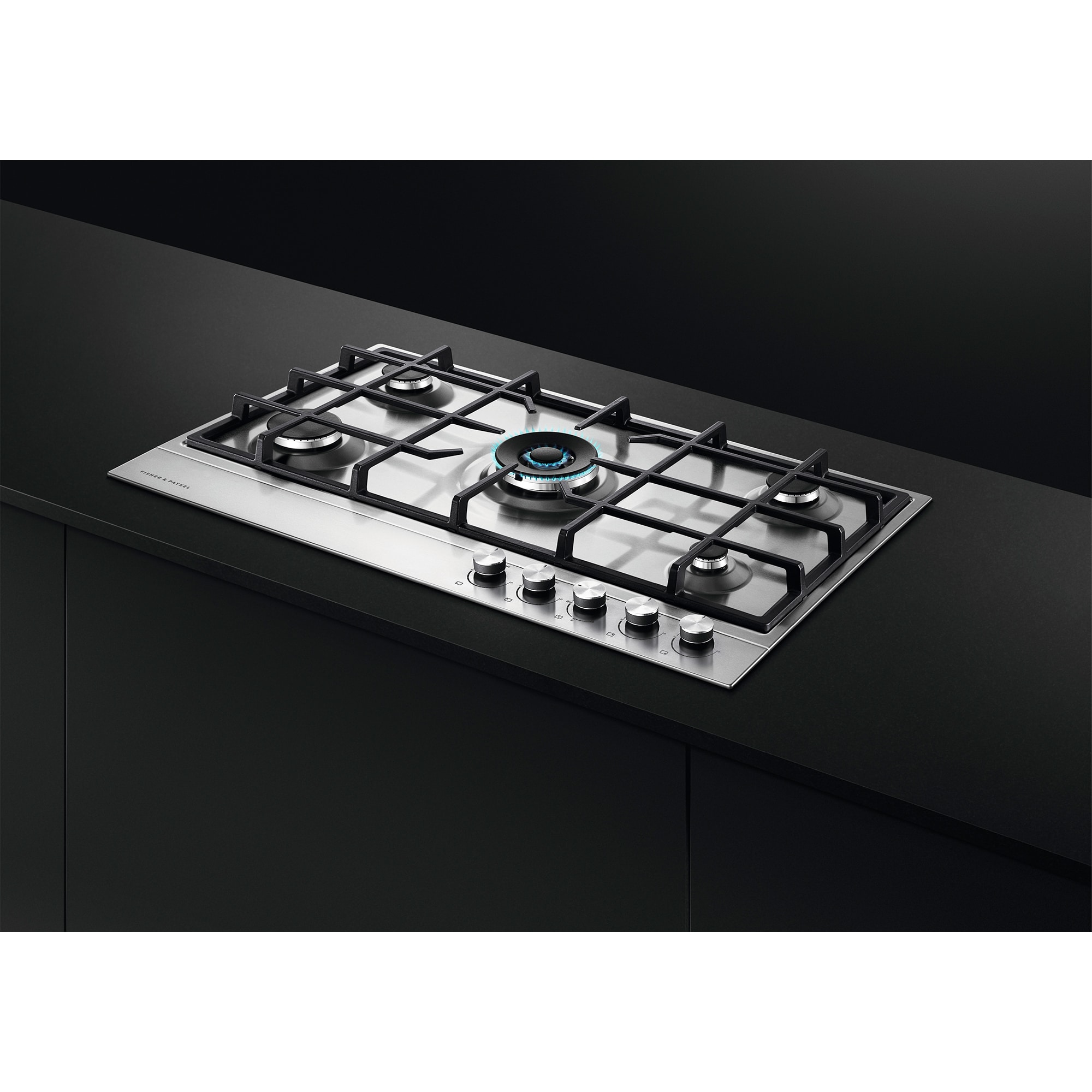 Fisher & Paykel Series 7 36 in. 5-Burner Natural Gas Cooktop with Power Burner - Stainless Steel, , hires