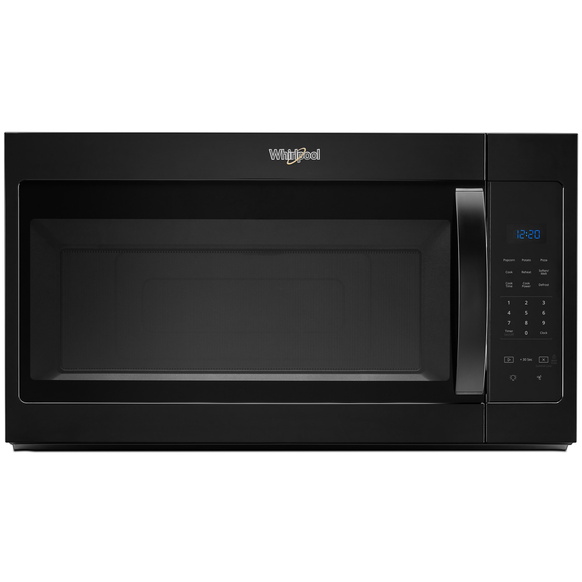 Whirlpool 30 in. 1.7 cu. ft. 1000W Over-the-Range Microwave with 300 CFM - Black, Black, hires