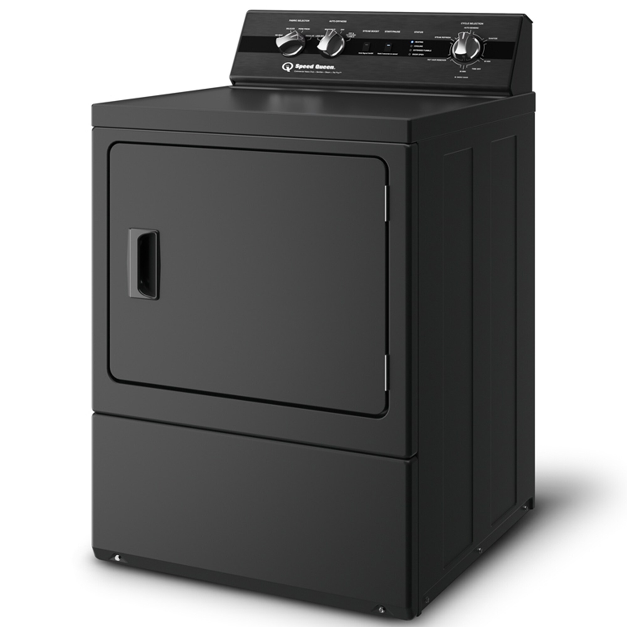 Speed Queen DC5 27 in. 7.0 cu. ft. Gas Dryer with Pet Plus Cycle, Sensor Dry, Sanitize & Steam Cycle - Matte Black, Matte Black, hires