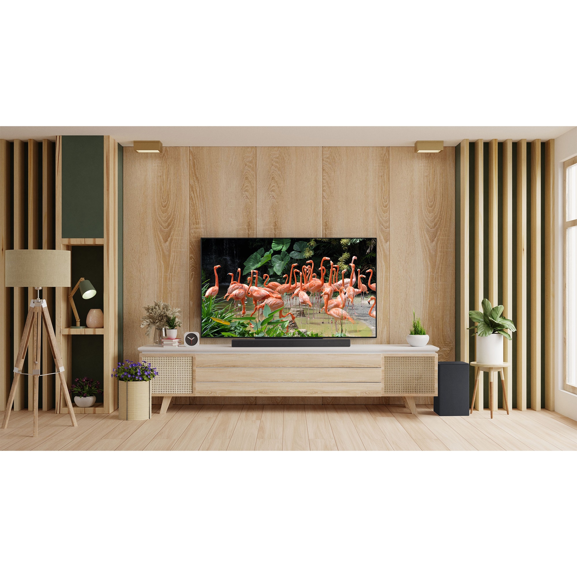 LG 3.1. 3 Channel Dolby Atmos Smart Sound Bar with Bluetooth & Wireless Subwoofer - Black, , hires