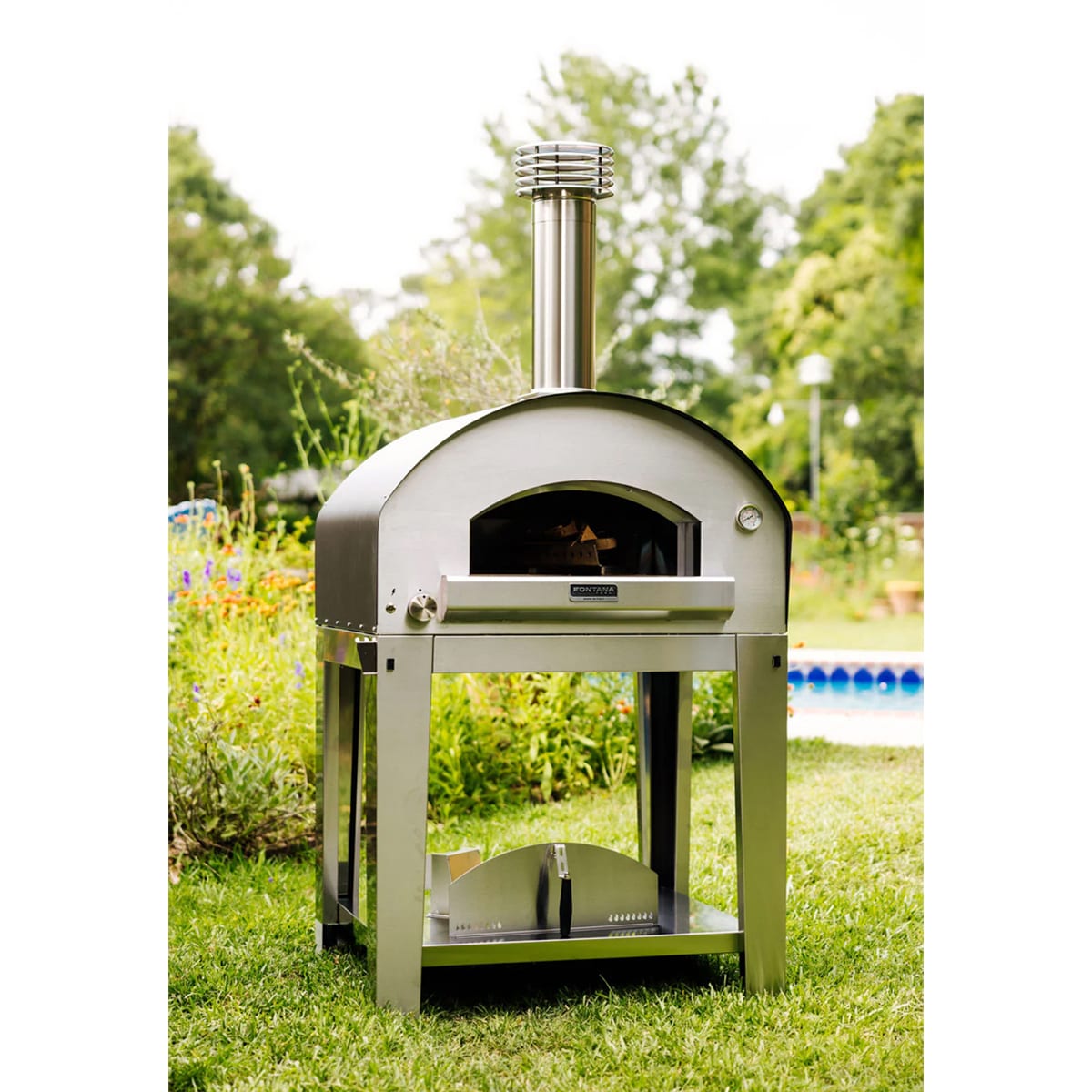 Fontana Firenze Hybrid Gas & Wood Pizza Oven - Stainless Steel, , hires