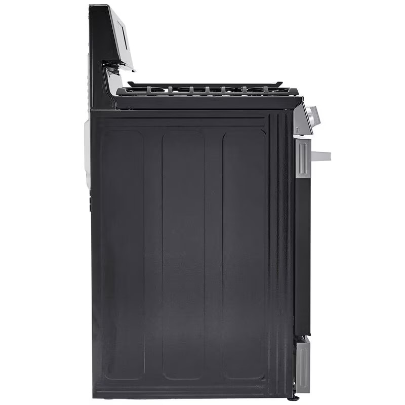 LG 30 in. 6.3 cu. ft. Smart Air Fry True European Convection Gas Range with 5 Sealed Burners & Griddle - Stainless Steel, , hires