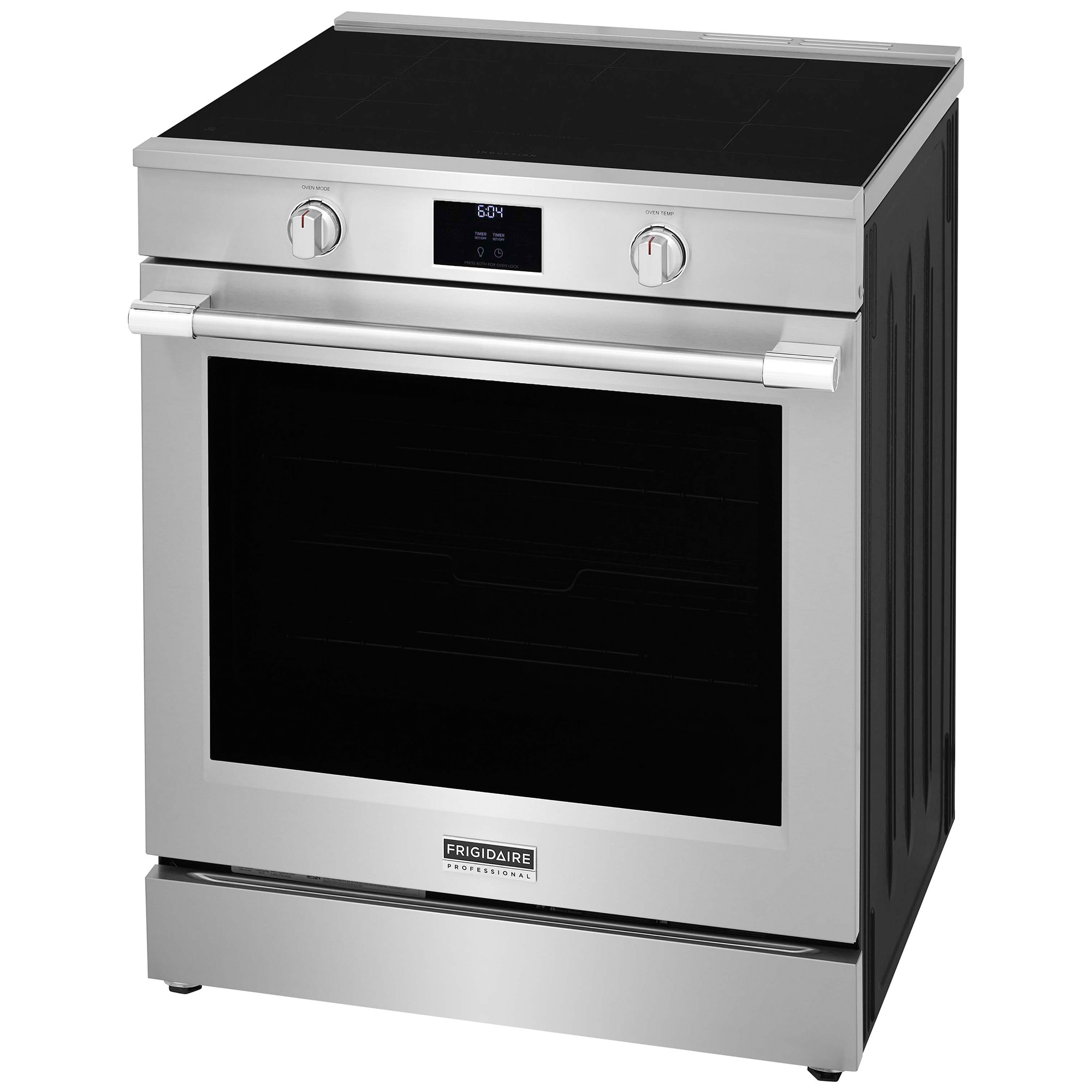 Frigidaire Professional 30 in. 6.2 cu. ft. Air Fry True European Convection Steam Electric Range with 5 Induction Burners - Stainless Steel, , hires