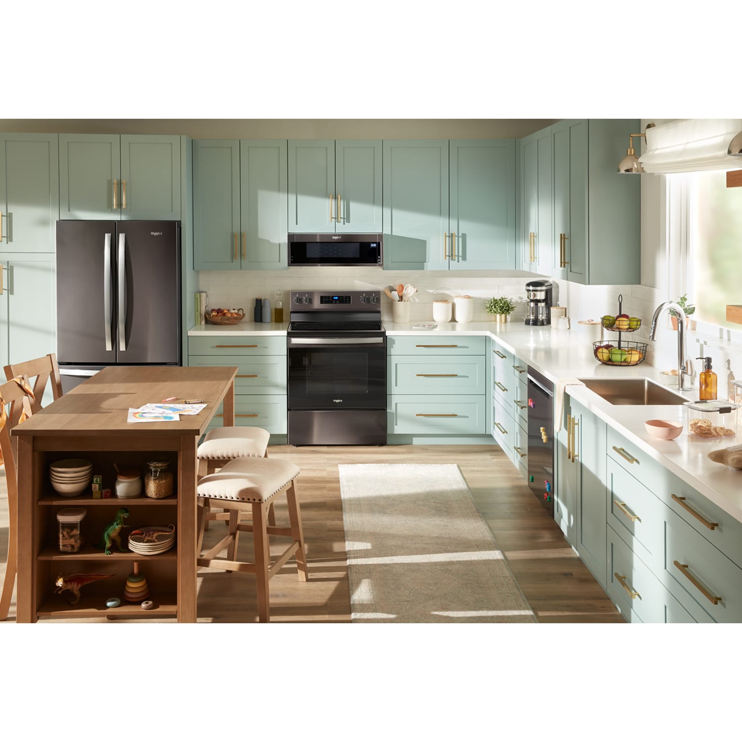 Whirlpool 30 in. 5.3 cu. ft. Electric Range with Radiant Burners - Black Stainless, Black Stainless, hires