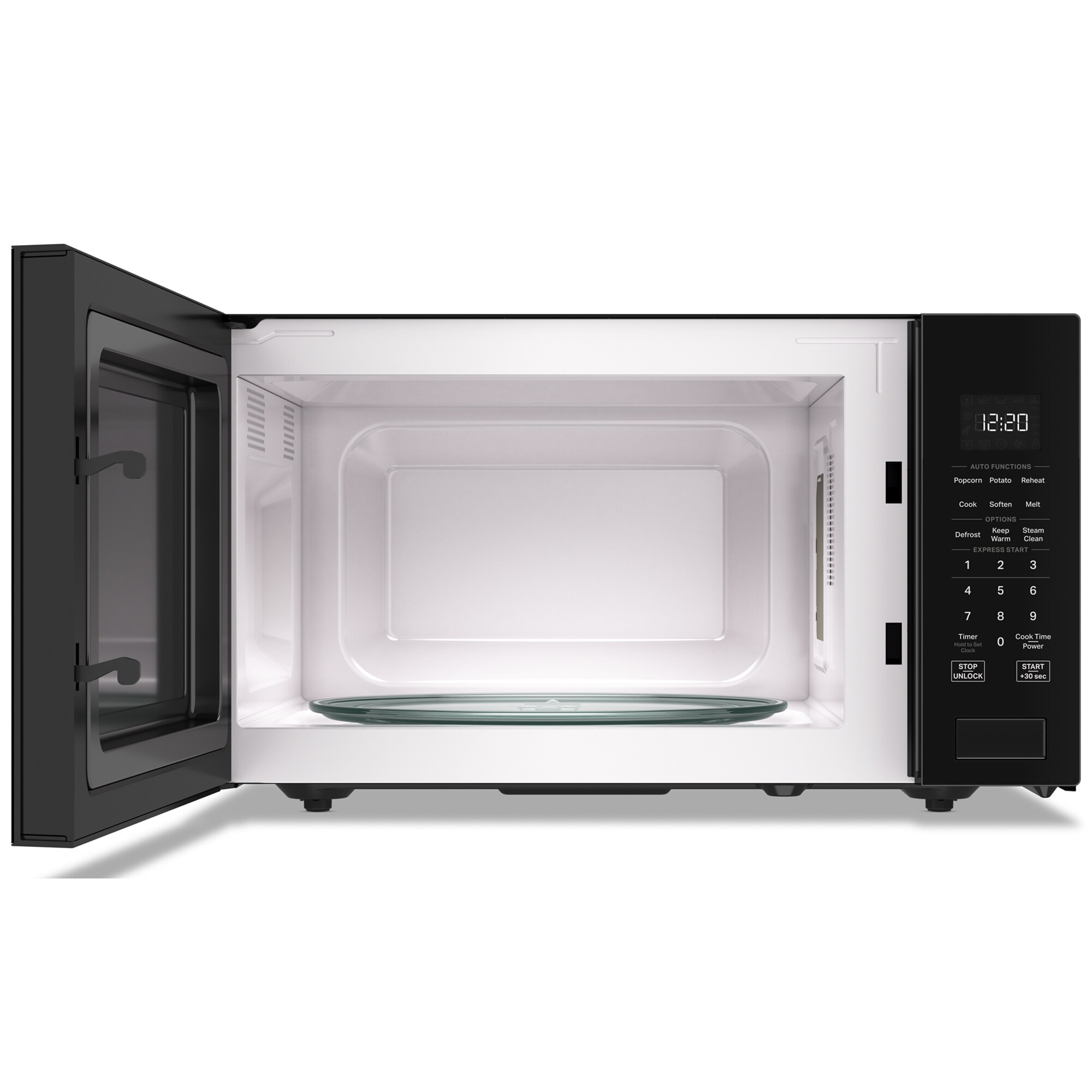 Whirlpool 22 in. 1.6 cu. ft. 1200W Countertop Microwave with Sensor Cooking - Black, Black, hires