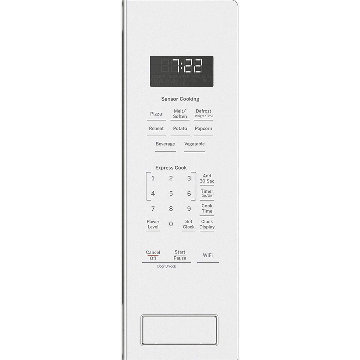 GE Profile 25 in. 2.2 cu. ft. 1100W Smart Built-In Microwave with Sensor Cooking - White, White, hires
