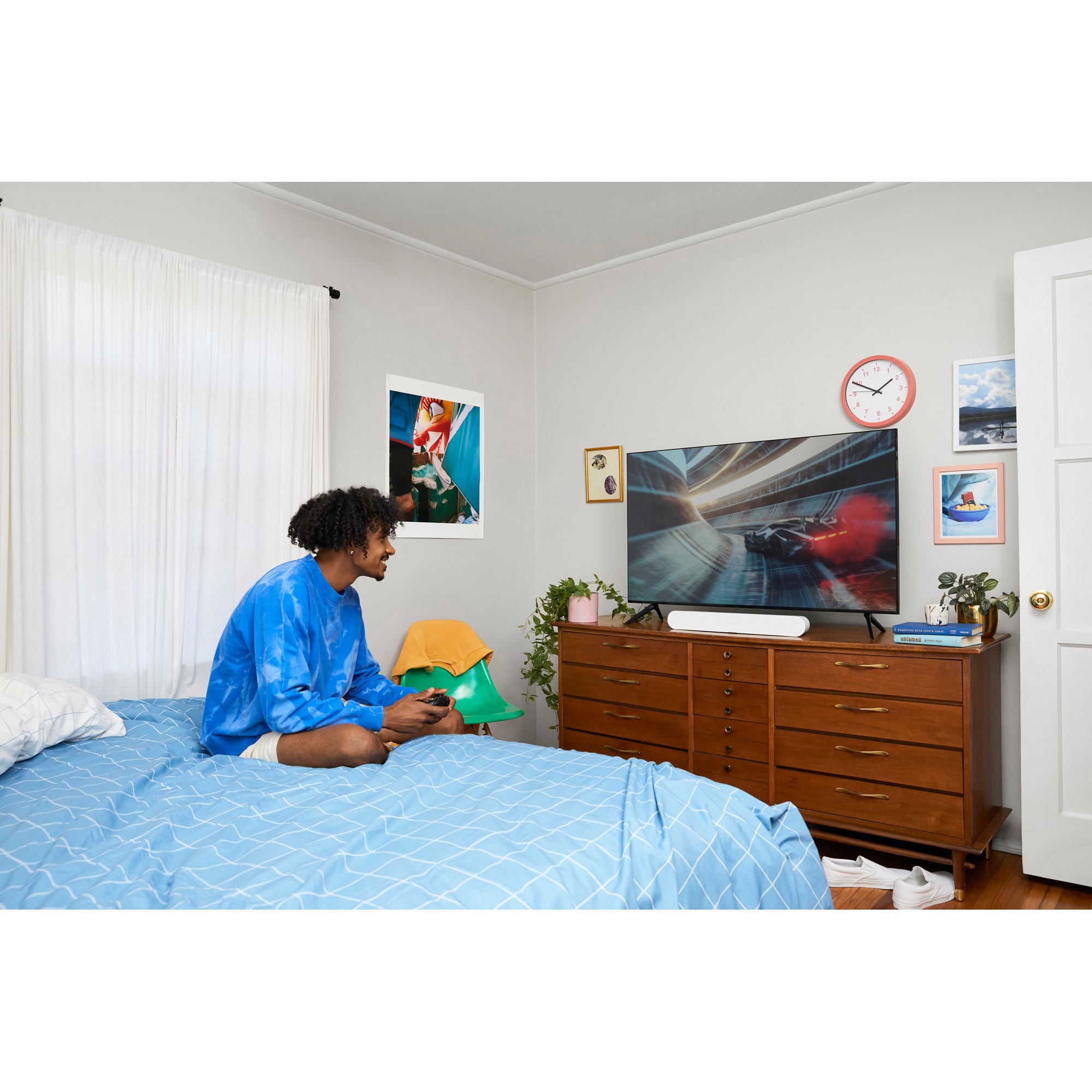 Sonos Ray 2 Channel Smart Sound Bar - White, White, hires