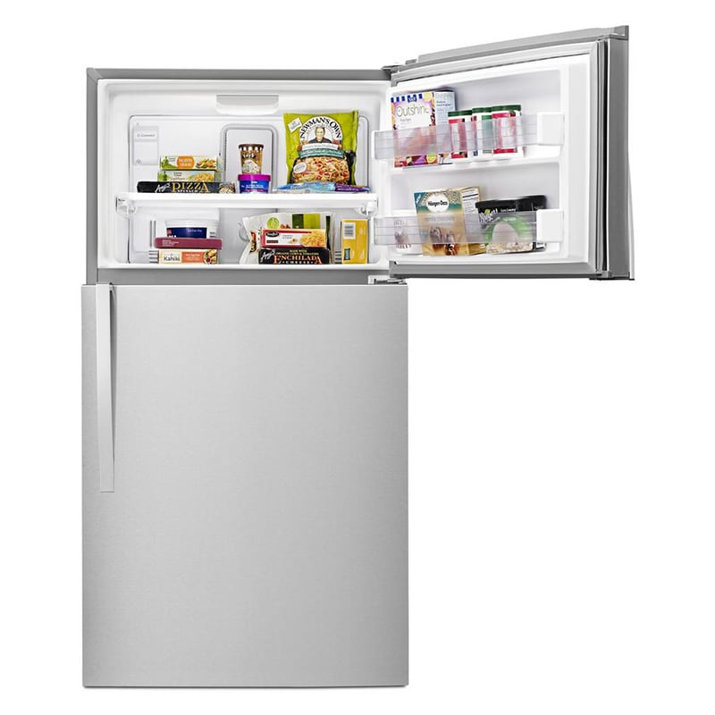 Whirlpool 33 in. 21.3 cu. ft. Top Freezer Refrigerator - Monochromatic Stainless Steel, Monochromatic Stainless Steel, hires