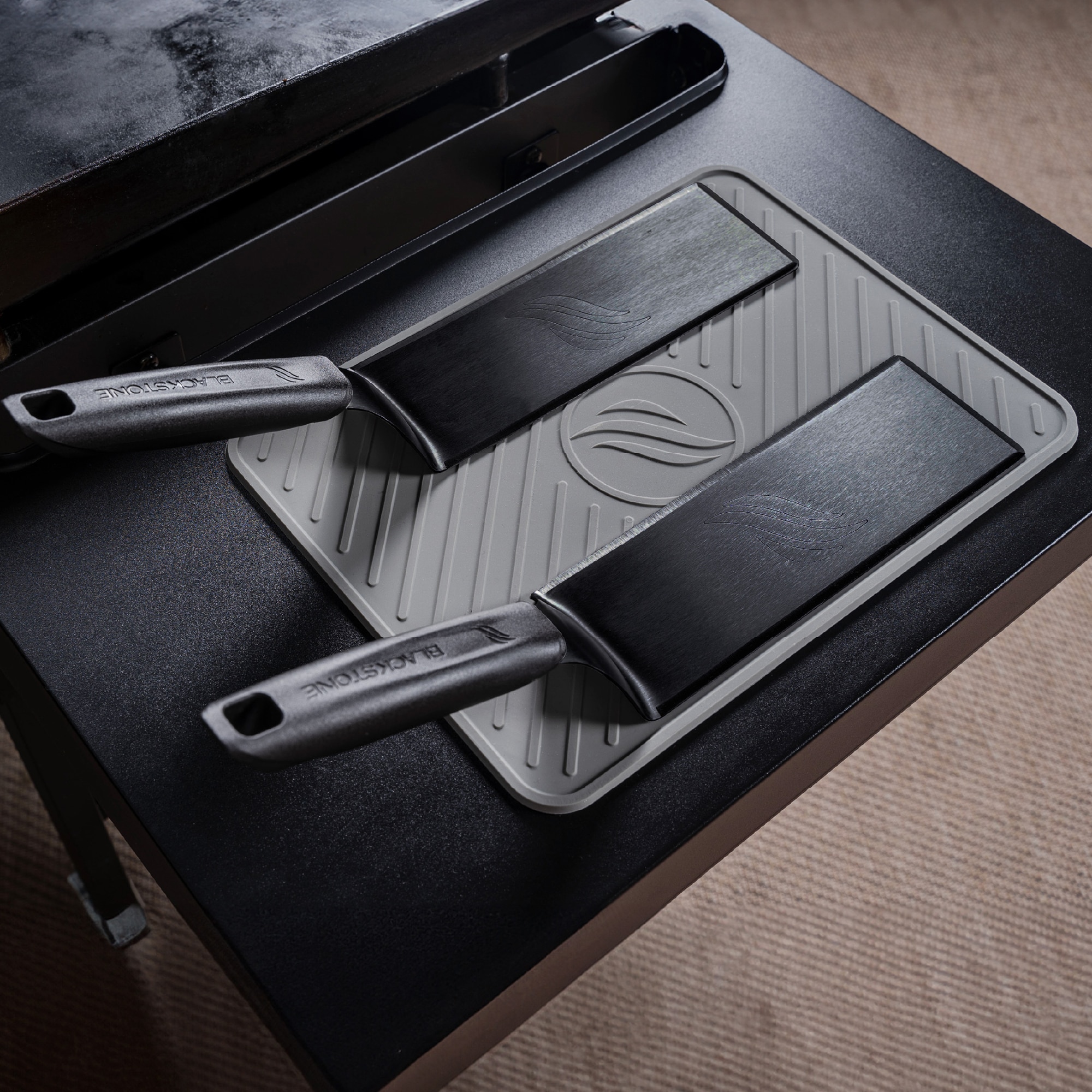 Blackstone Omnivore Limited Edition 28 in. 2-Burner Liquid Propane Gas Flat Top Griddle with Side Tables and 524 sq. in. Cooking Surface - Black, , hires