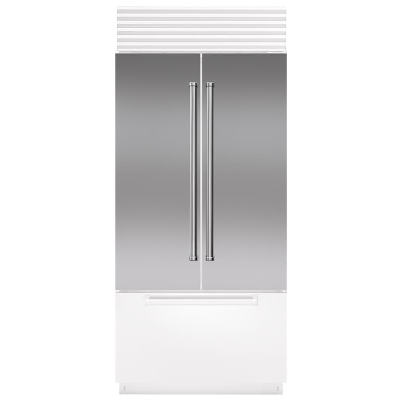 Sub-Zero Classic Series 36 in. French Door Flush Inset Stainless Steel Door Panel with Pro Handle (Must Order Quantity 2), , hires