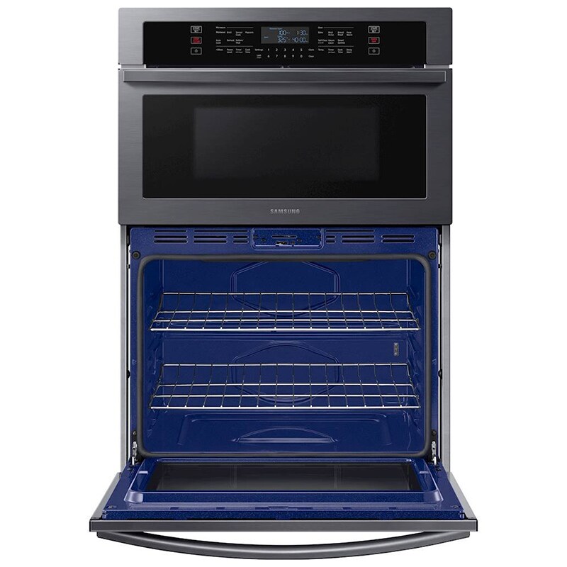 Samsung 30 in. 7 cu. ft. Smart Electric Microwave/Wall Oven Combo with Sensor Cooking - Black Stainless, Black Stainless, hires