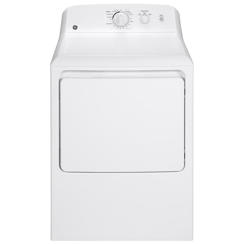 GE 27 in. 6.2 cu. ft. Electric Dryer with Aluminized Alloy Drum - White, , hires