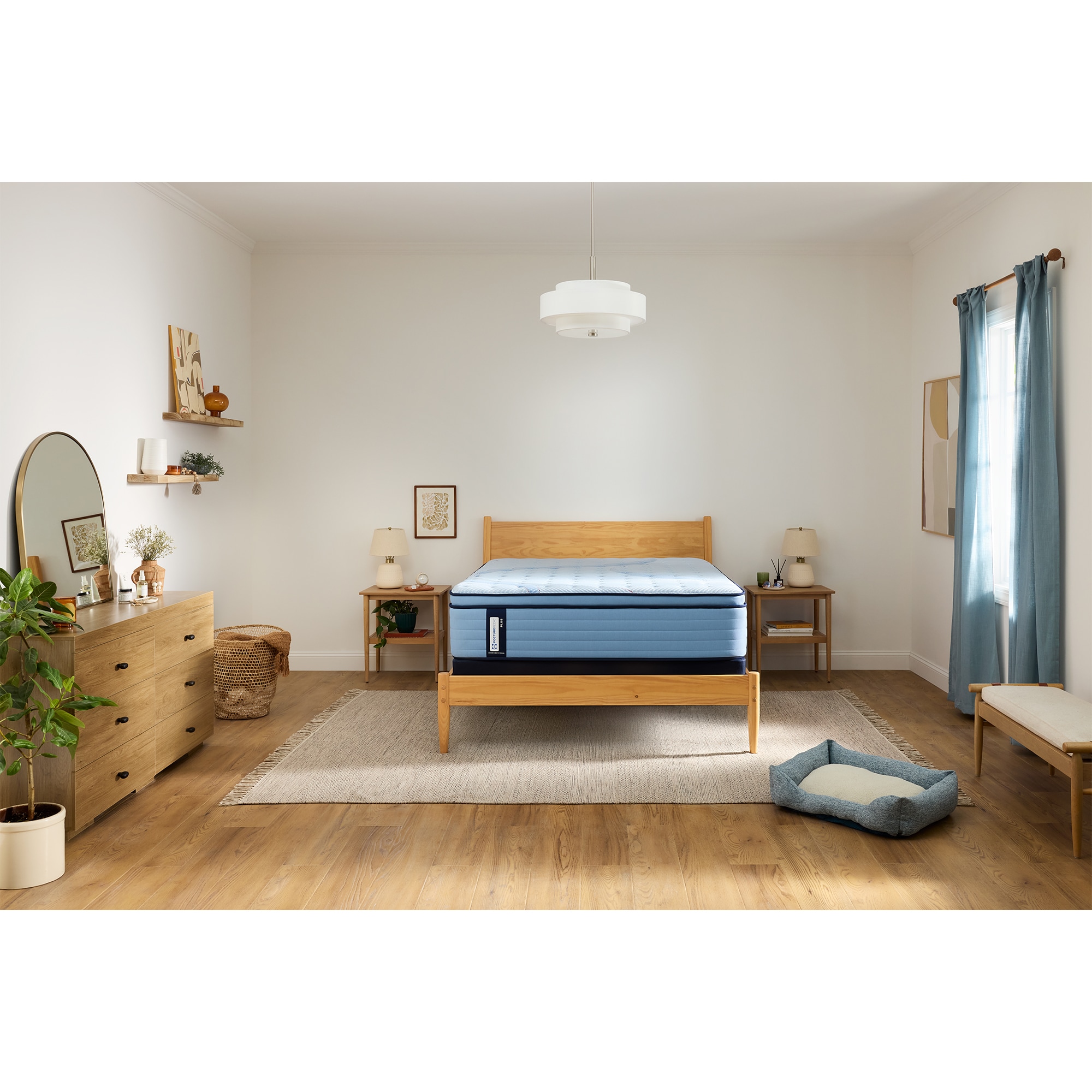 Sealy Plainfield Posturepedic Plus Firm Euro Top Innerspring Queen Size Mattress, , hires