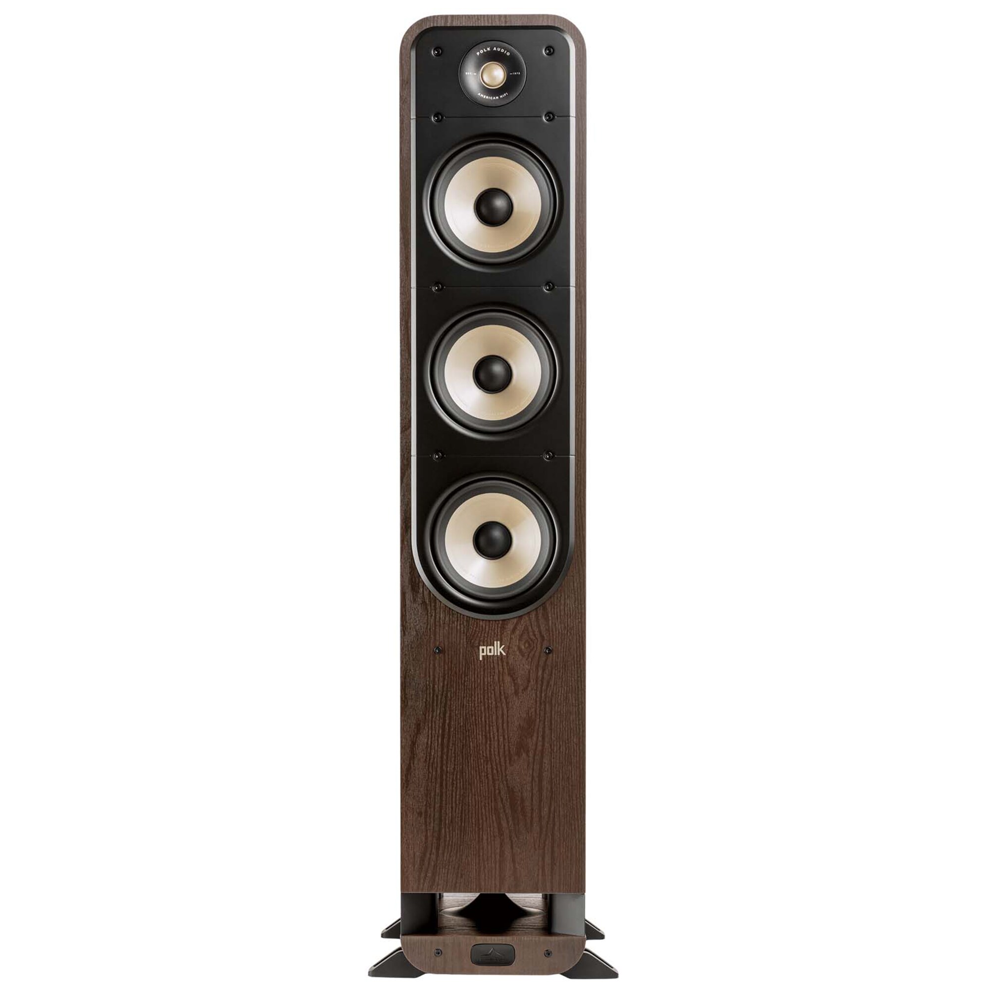 Polk Signature Elite ES60 High-Quality Large Floor-Standing Tower Speaker - Brown, Brown, hires