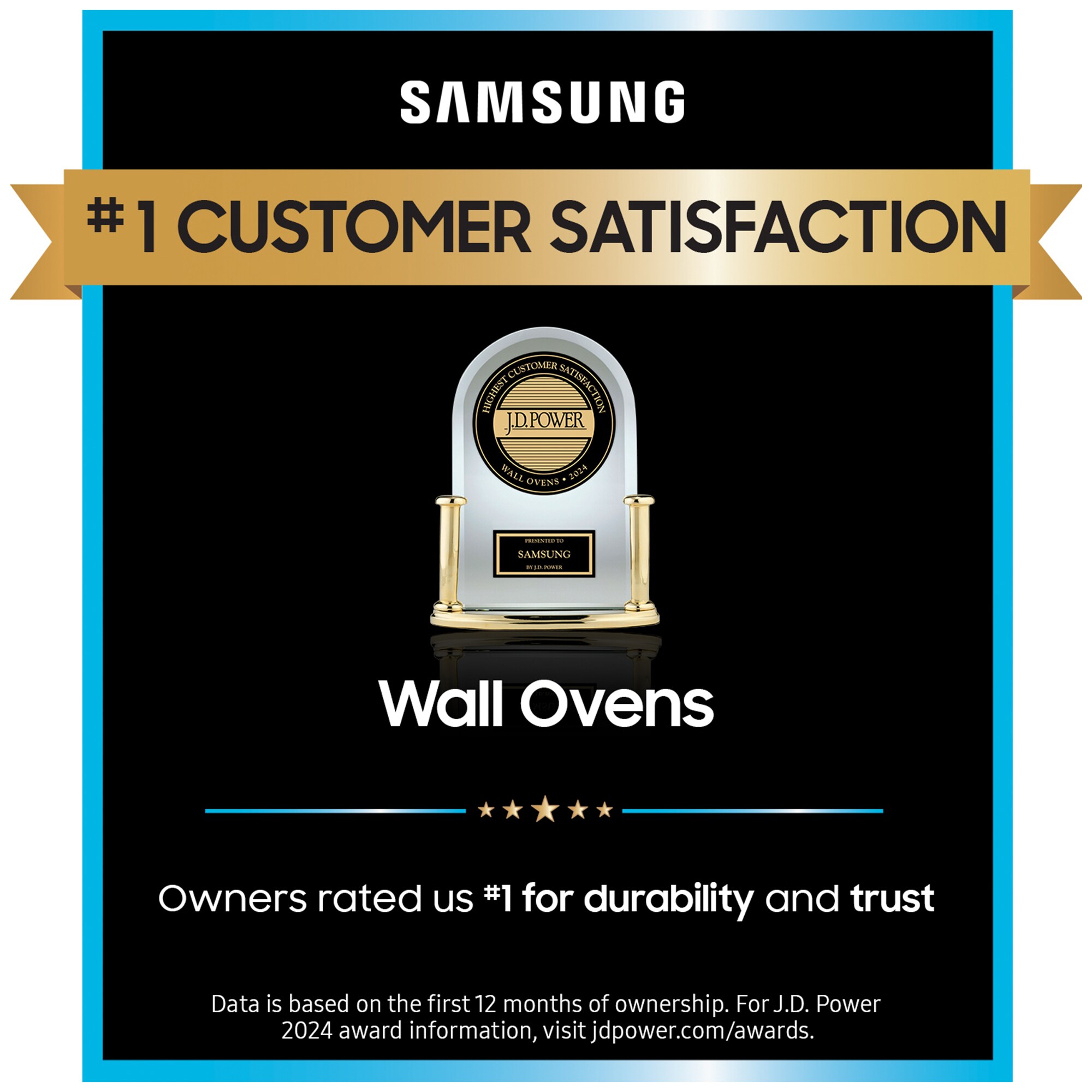 Samsung 30" 7.0 Cu. Ft. Electric Smart Double Wall Oven with Dual