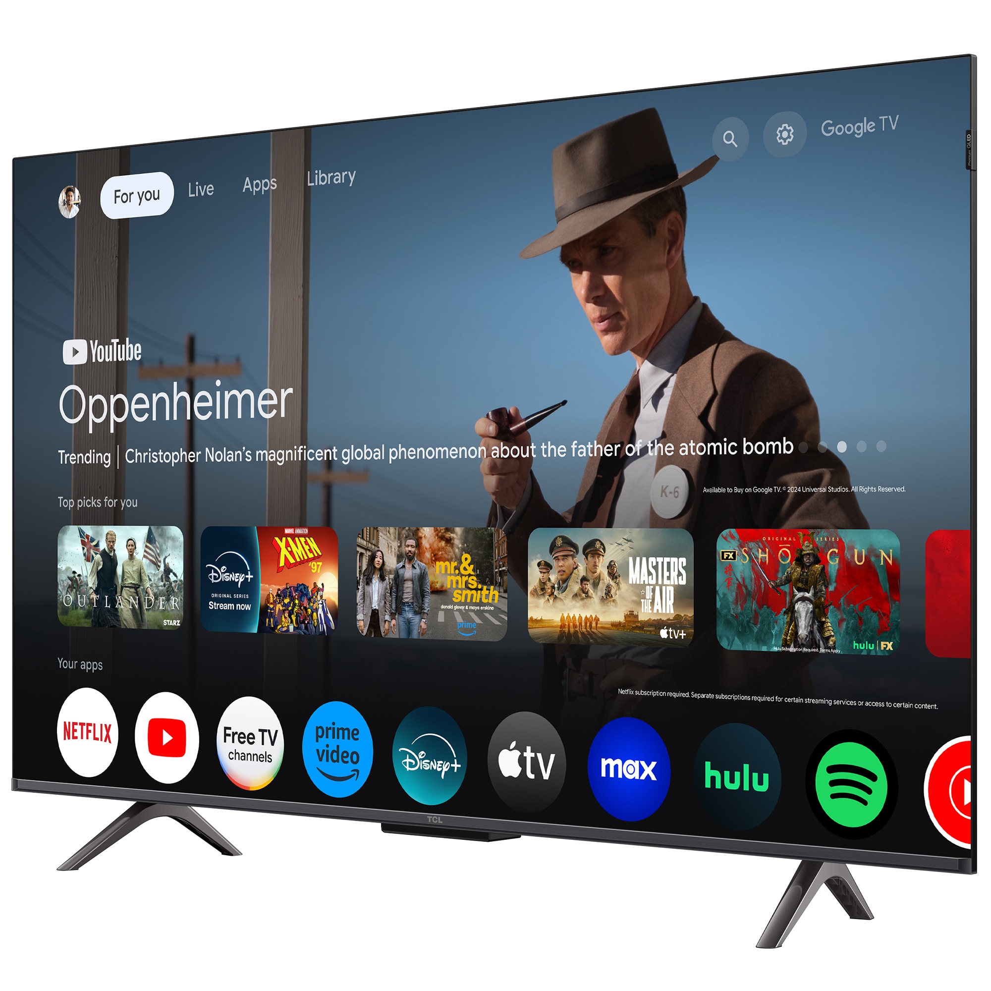 TCL - 43" Class Q-Series QLED 4K UHD Smart Google TV, , hires