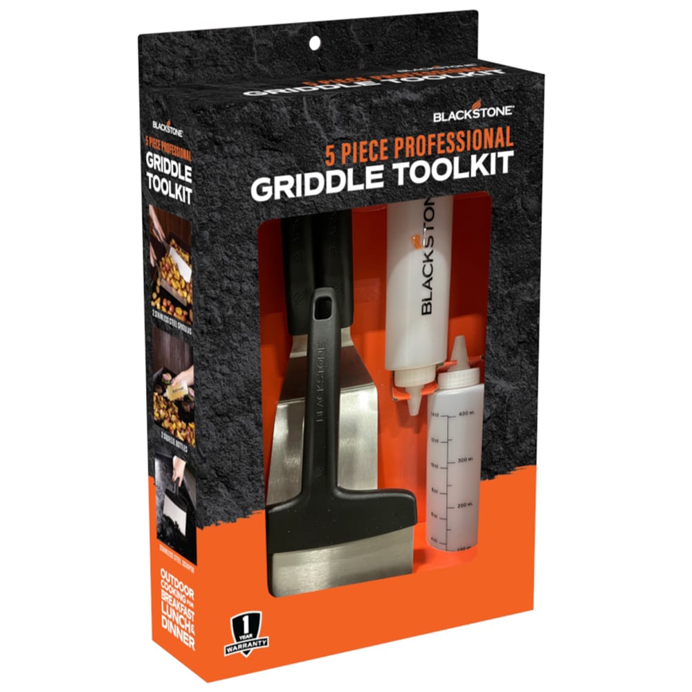 Blackstone 5 Piece Griddle Essentials Tool Kit, , hires