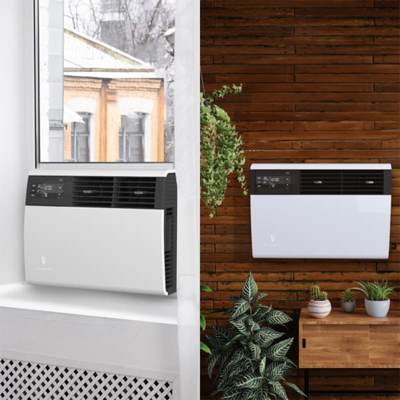 Friedrich Kuhl Inverter Series 19,100 BTU 230V Smart Window/Wall Air Conditioner with 4 Fan Speeds, Remote Control - Cool Grey, , hires