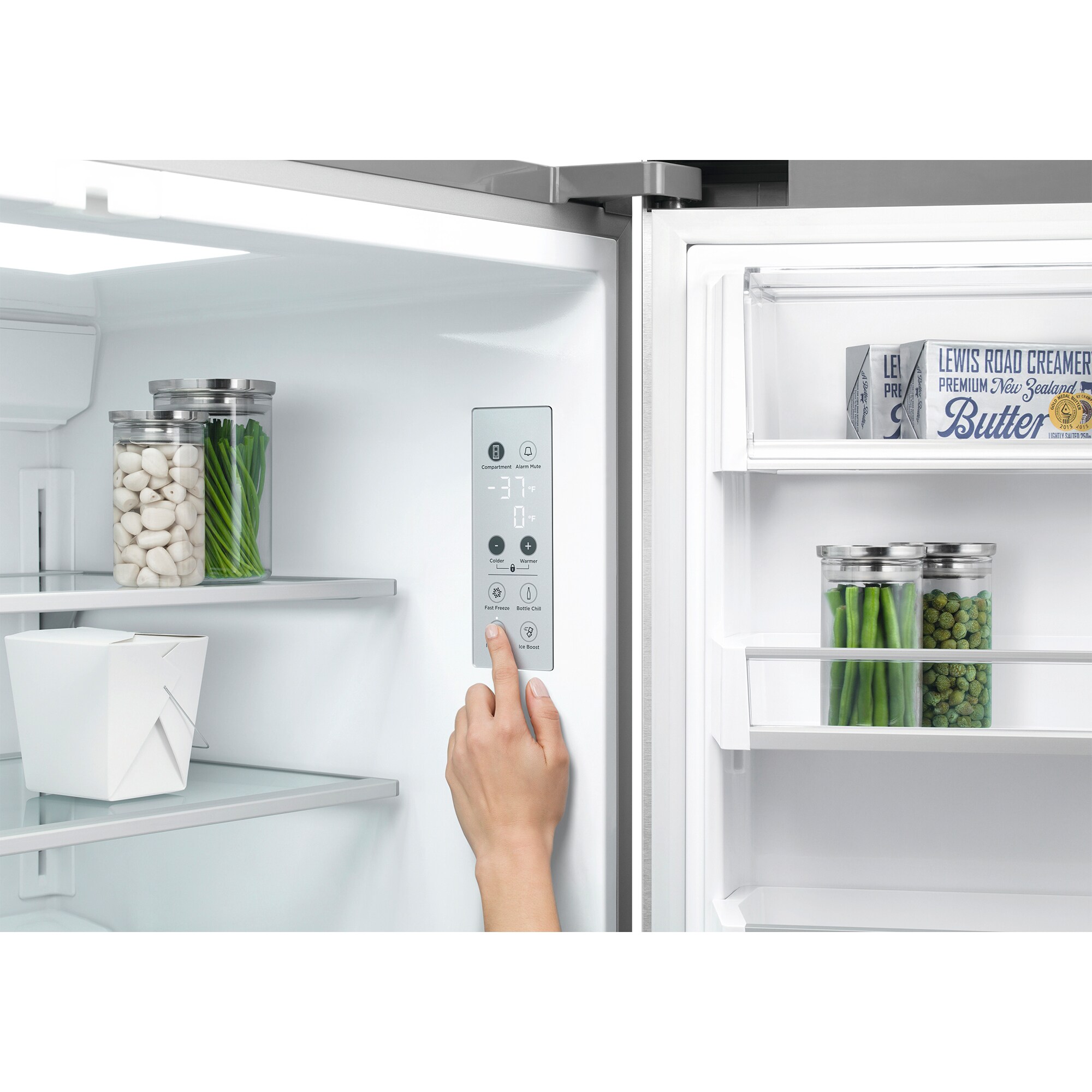 Fisher & Paykel Series 7 36 in. 19 cu. ft. Smart Counter Depth 4-Door French Door Refrigerator with Water Dispenser - Stainless Steel, , hires