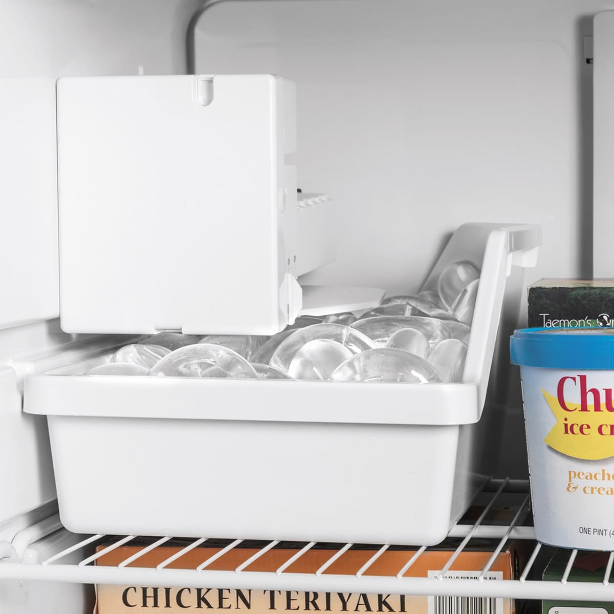 GE 28 in. 17.5 cu. ft. Top Freezer Refrigerator with Ice Maker - Stainless Steel, Stainless Steel, hires