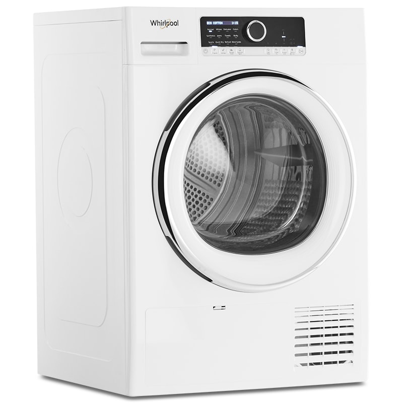 Whirlpool 24 in. 4.3 cu. ft. Ventless Electric Dryer with Delicate Cycle for Small Spaces - White, , hires