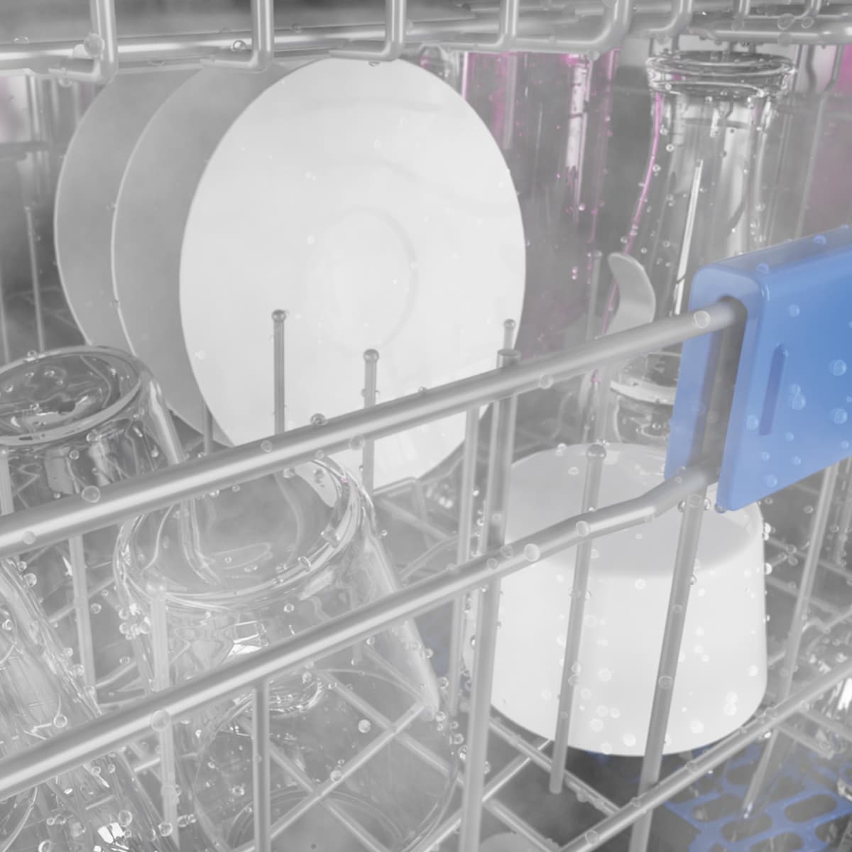 GE Profile 24 in. Top Control Flush-Mount Smart Dishwasher with 42 dBa Sound Level, 3rd-Rack, Twin Turbo Dry Boost & Pocket Handle - Fingerprint resistant Black Stainless, , hires