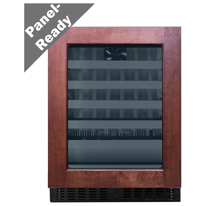 Summit 24 in. Undercounter Wine Cooler with Metal Racks, Single Temperature Zone & 33 Bottle Capacity - Custom Panel Ready, , hires
