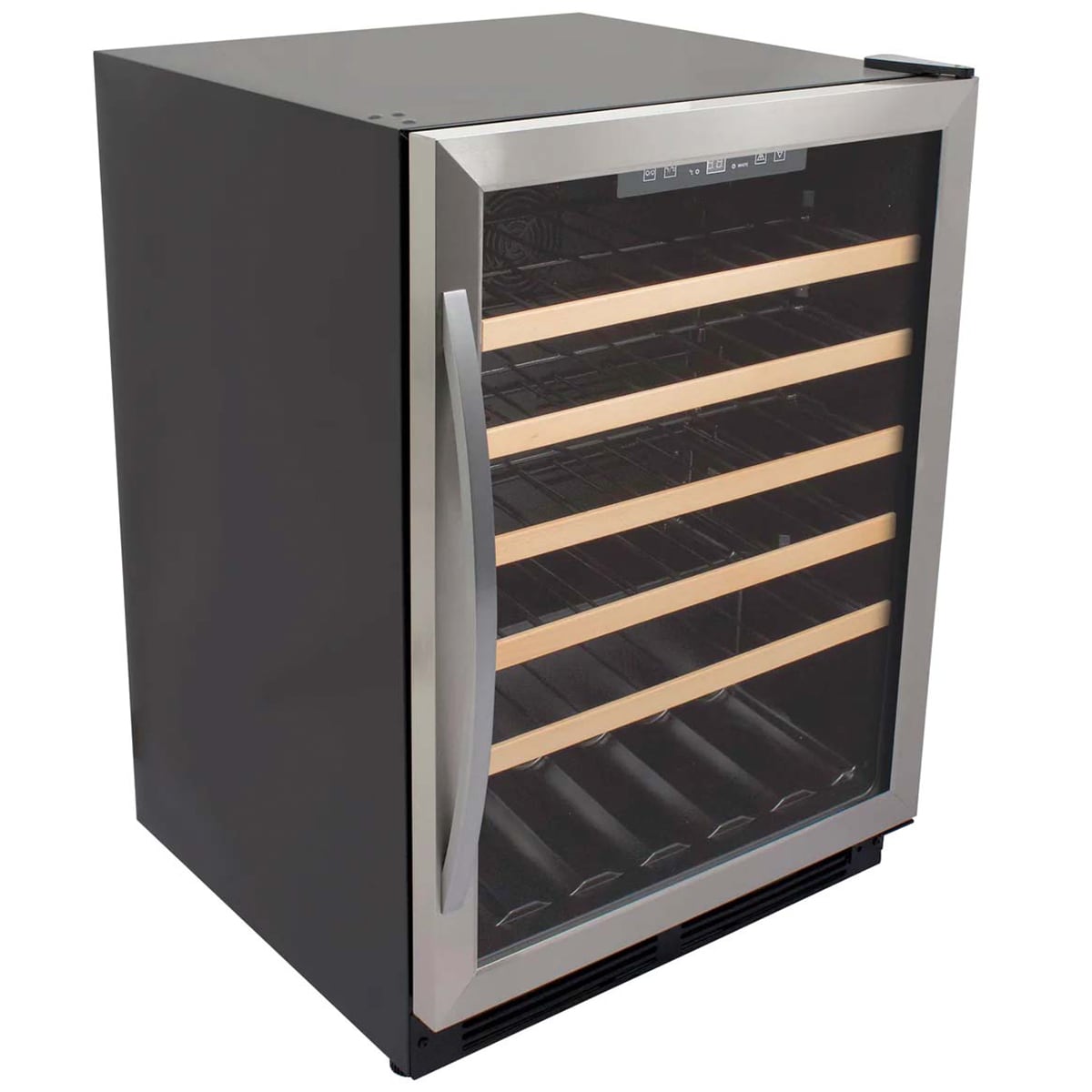 Avanti 24 in. Undercounter Wine Cooler with Wire Racks, Single Temperature Zone & 51 Bottle Capacity - Stainless Steel, , hires