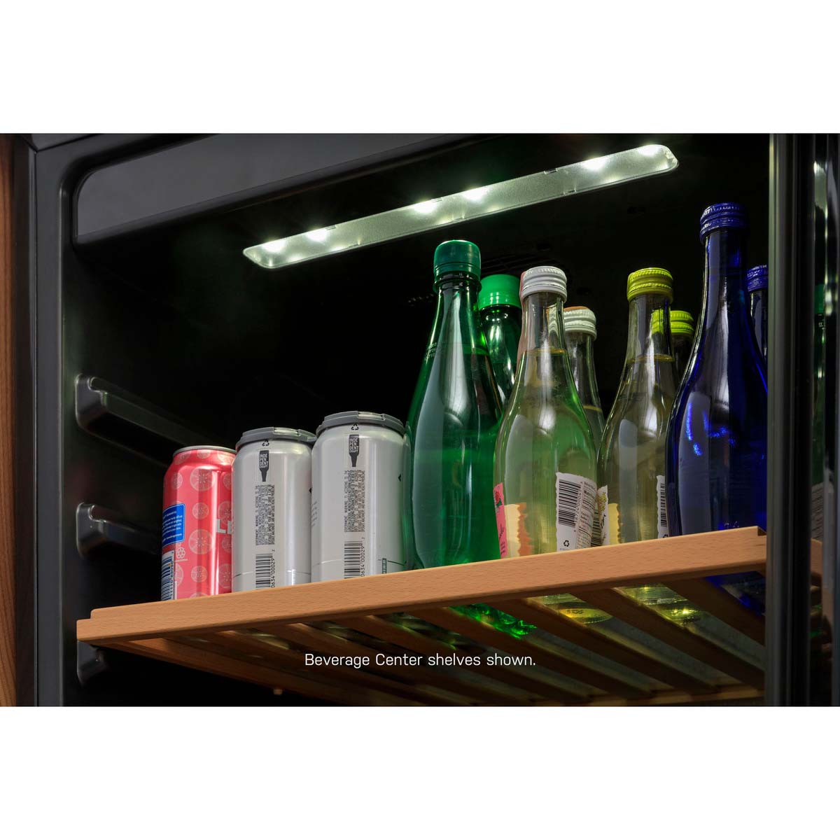 GE 24 in. Undercounter Wine Cooler with Wood Racks, Dual Temperature Zones & 44 Bottle Capacity - Stainless Steel, , hires