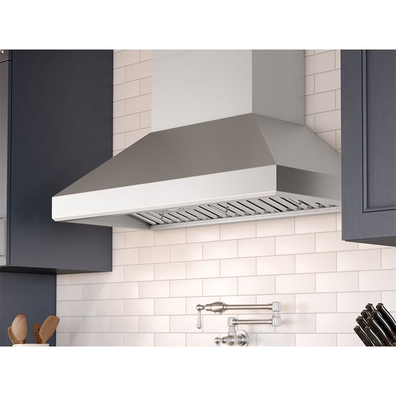 Zephyr Titan Series 60 in. Ducted Chimney Style Range Hood with 750 CFM, 6 Fan Speeds & 4 LED Lights - Stainless Steel, , hires