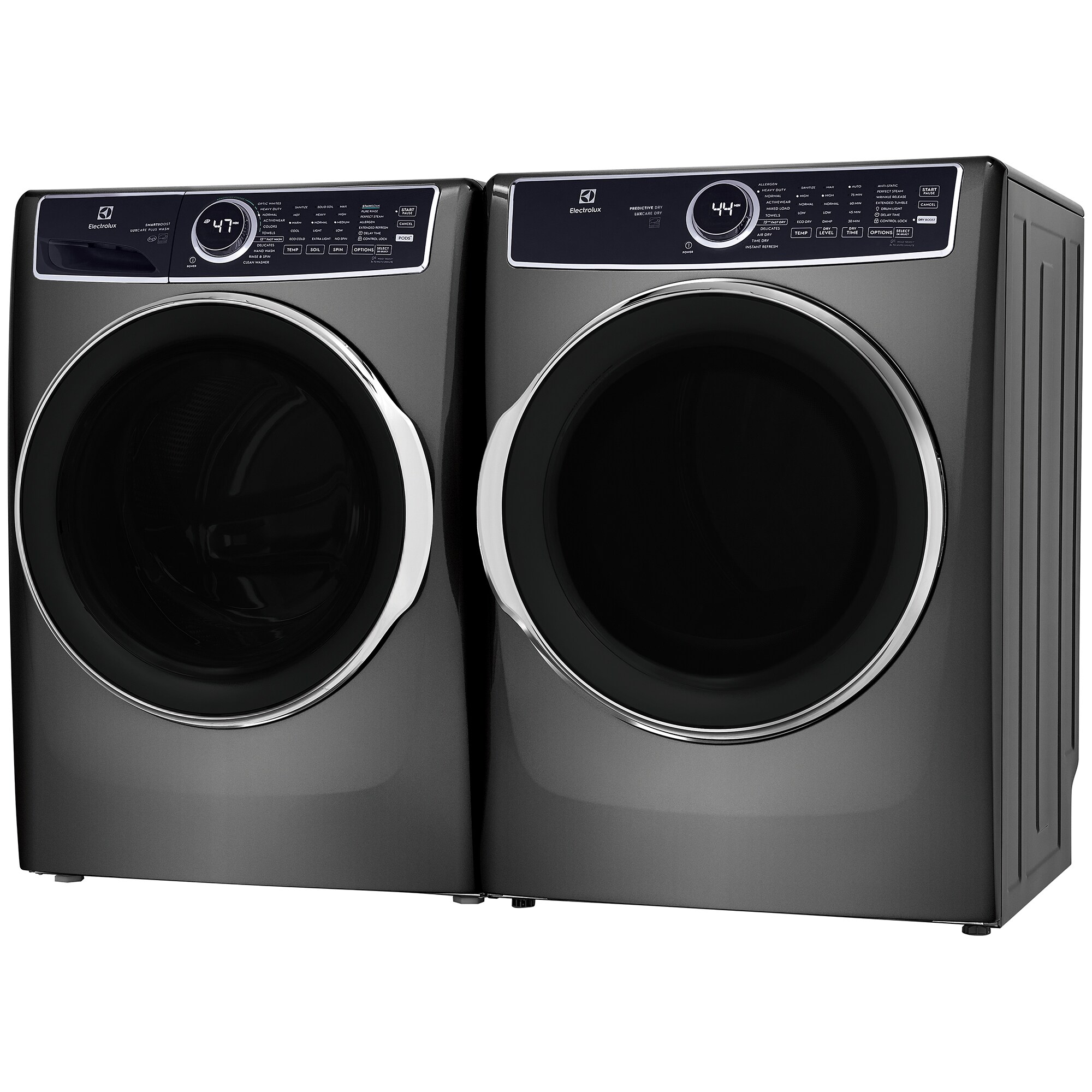 Electrolux 600 Series 27 in. 8.0 cu. ft. Stackable Gas Dryer with LuxCare Dry, Instant Refresh, Perfect Steam & Sanitize Cycle - Titanium, Titanium, hires