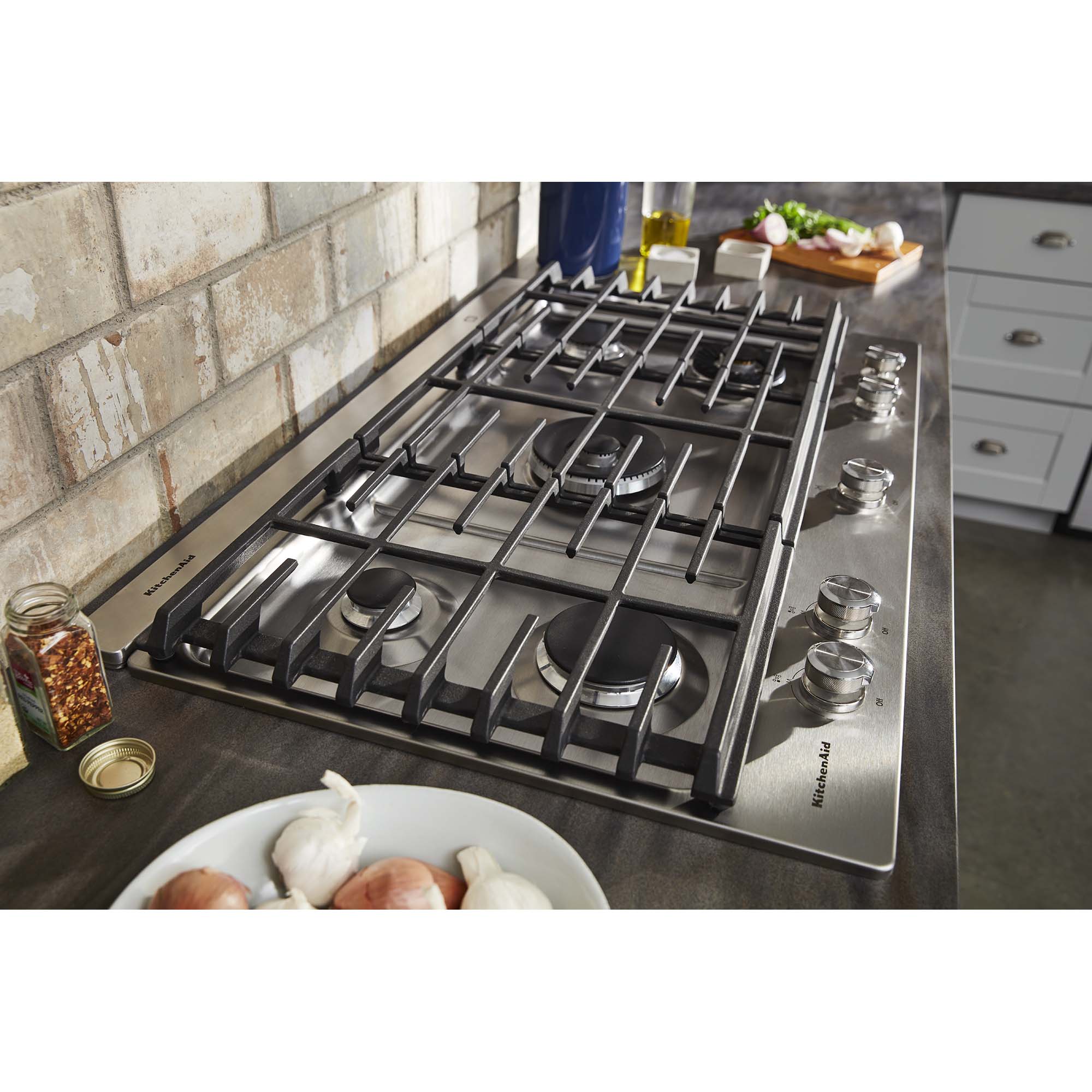 KitchenAid 36 in. Ducted Downdraft with 585 CFM & 4 Fan Speeds - Stainless Steel, , hires